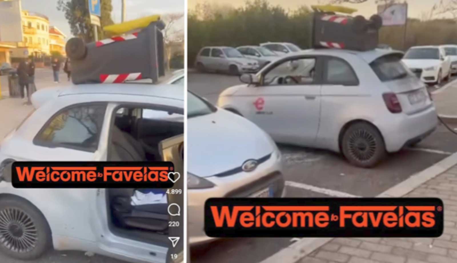 Roma Vandalizzata L Auto Elettrica In Sharing Parcheggiata A Torrenova