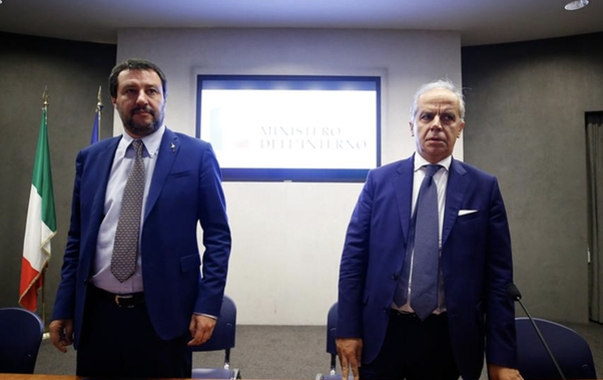 Piantedosi con Salvini