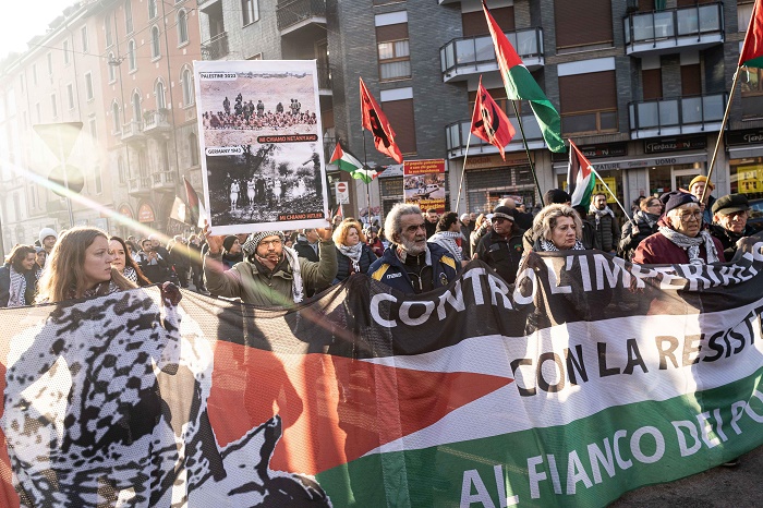 corteo pro palestina