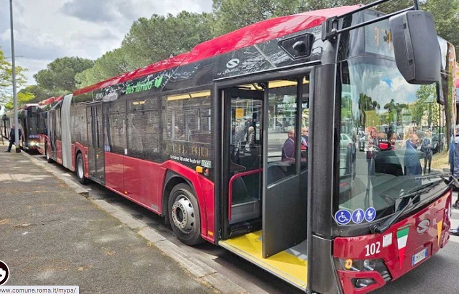 Un bus dell'Atac di Roma, la municipalizzata dei trasporti capitolina