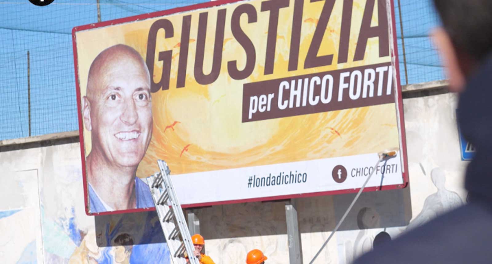 Un manifesto in cui si chiede giustizia per Chico Forti