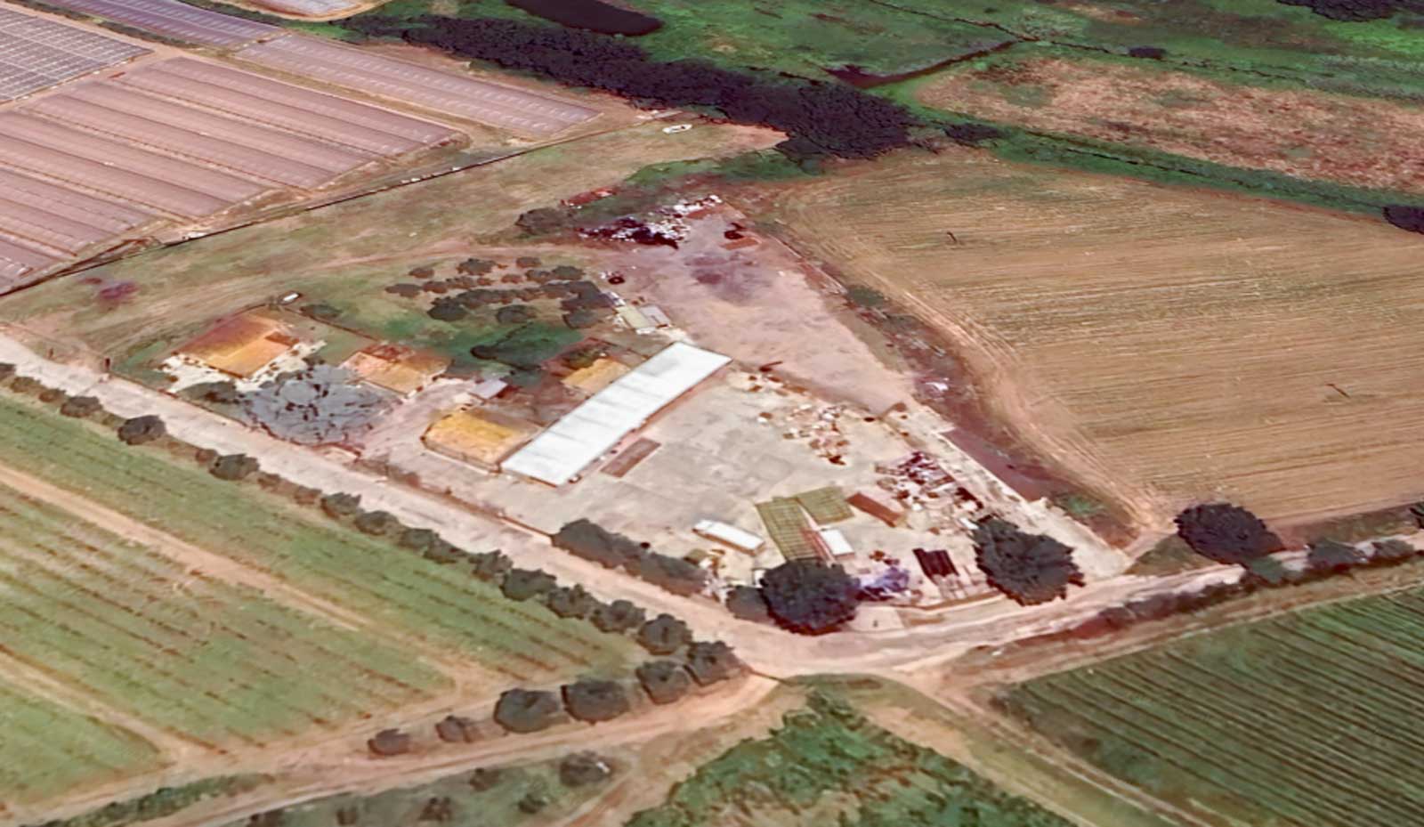 Nettuno, l'area in cui si trova il canile 'abusivo', foto Google Heart