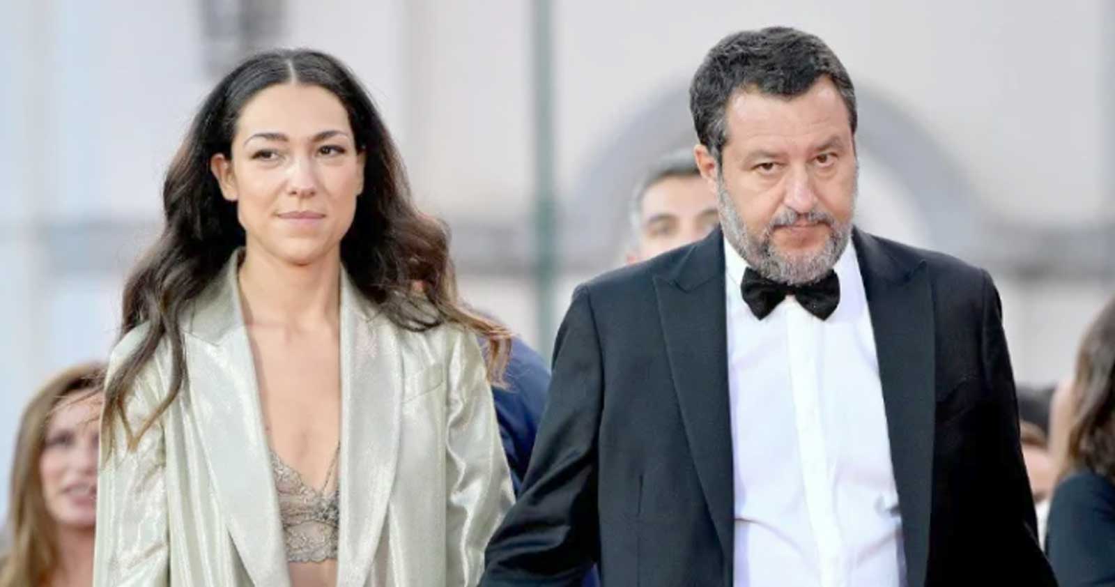 Matteo Salvini con la compagna Francesca Verdini, foto generica