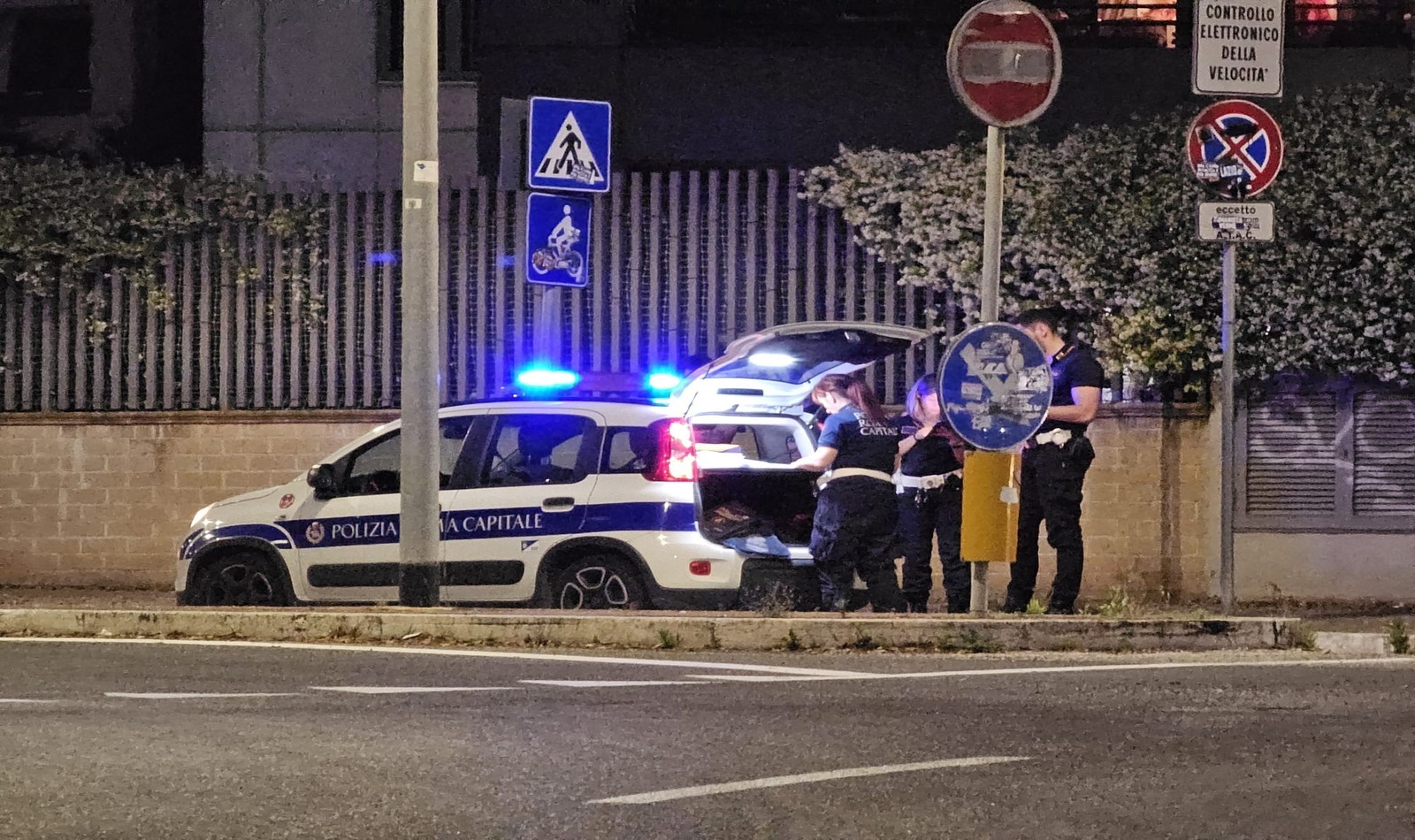 Incidente in via Carmelo Bene a Roma