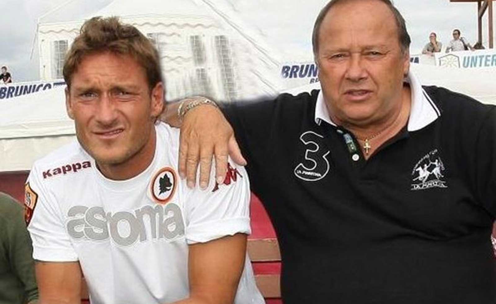 Francesco Totti con il padre Enzo