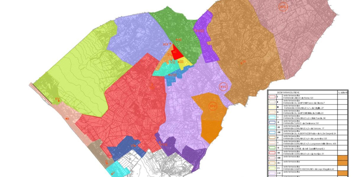 Pomezia, il nuovo Piano Farmacie con la relativa cartografia