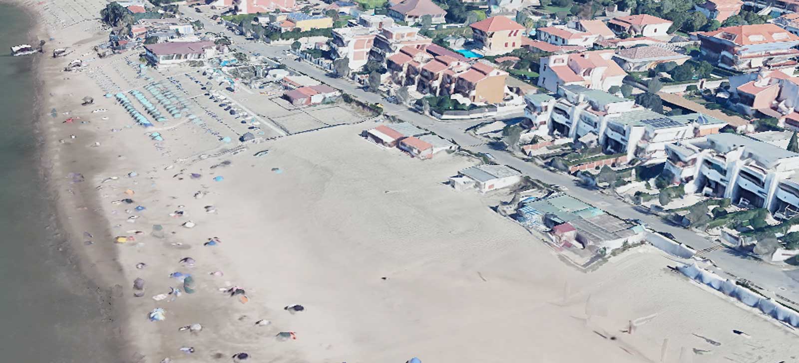 Torvaianica, un pezzo di spiaggia della frazione del comune di Pomezia