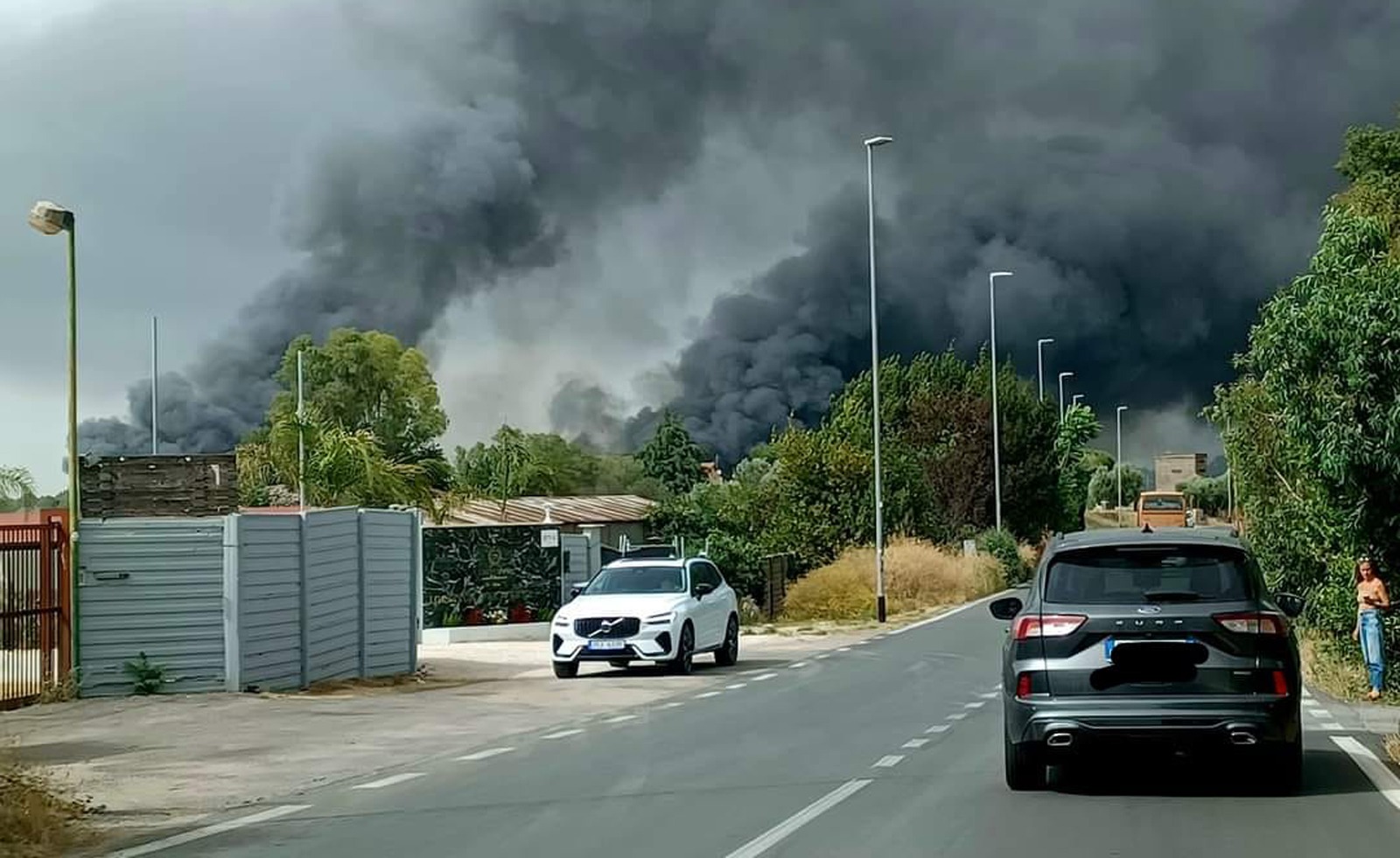 L'incendio alla Magliana