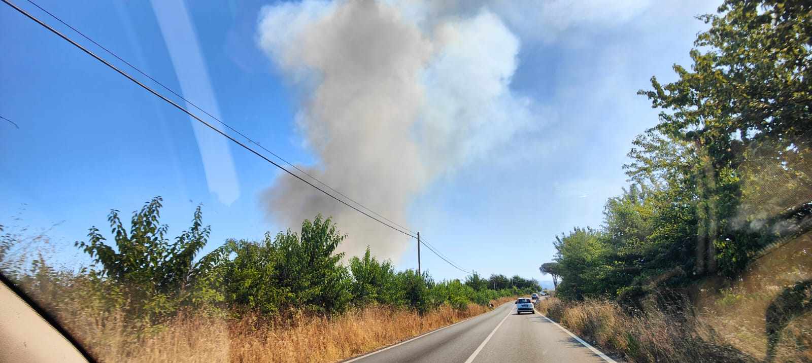 Incendio a Falcognana