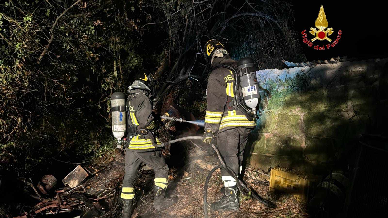 Incendio via Braccianese Claudia