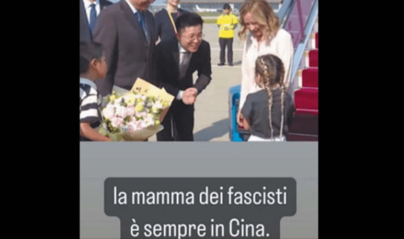 Giorgia Meloni insulti in Cina