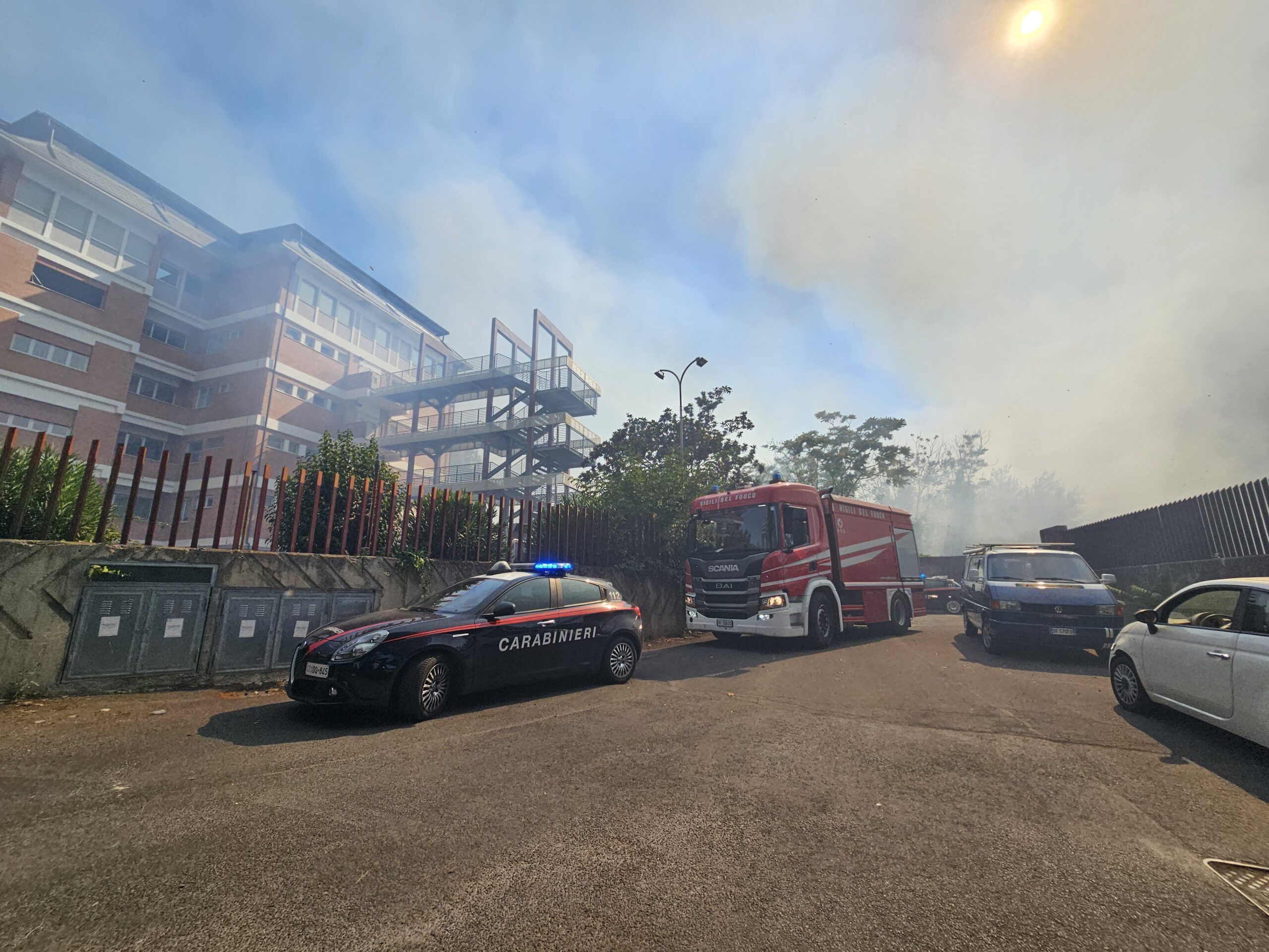 Incendio a Pietralata