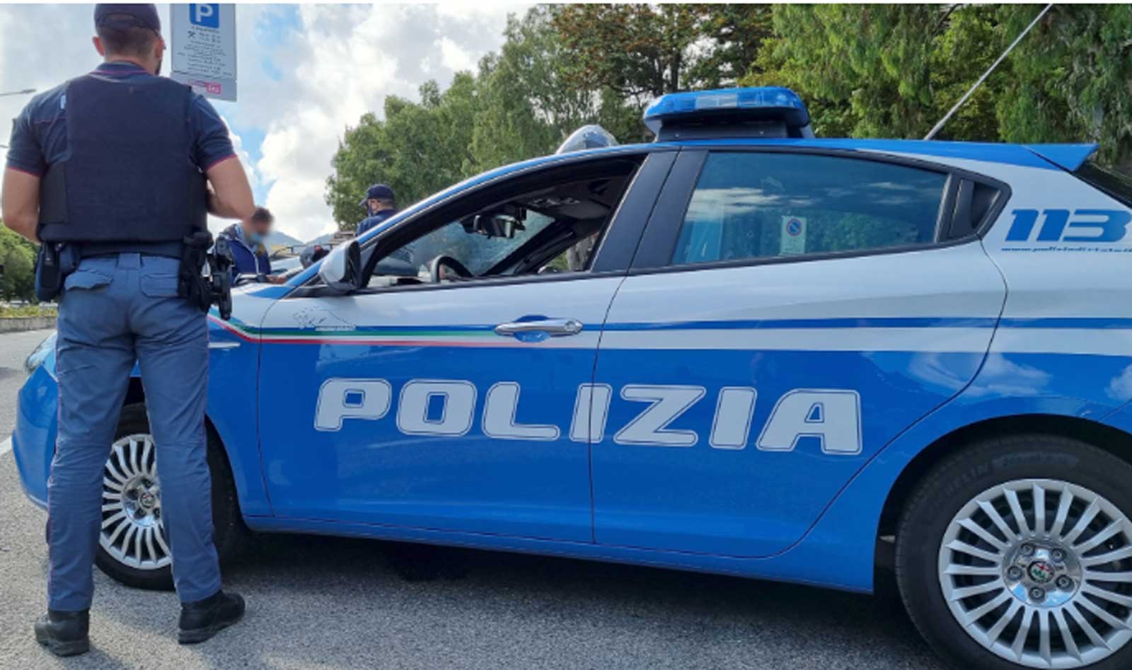 auto della Polizia di Stato a Roma