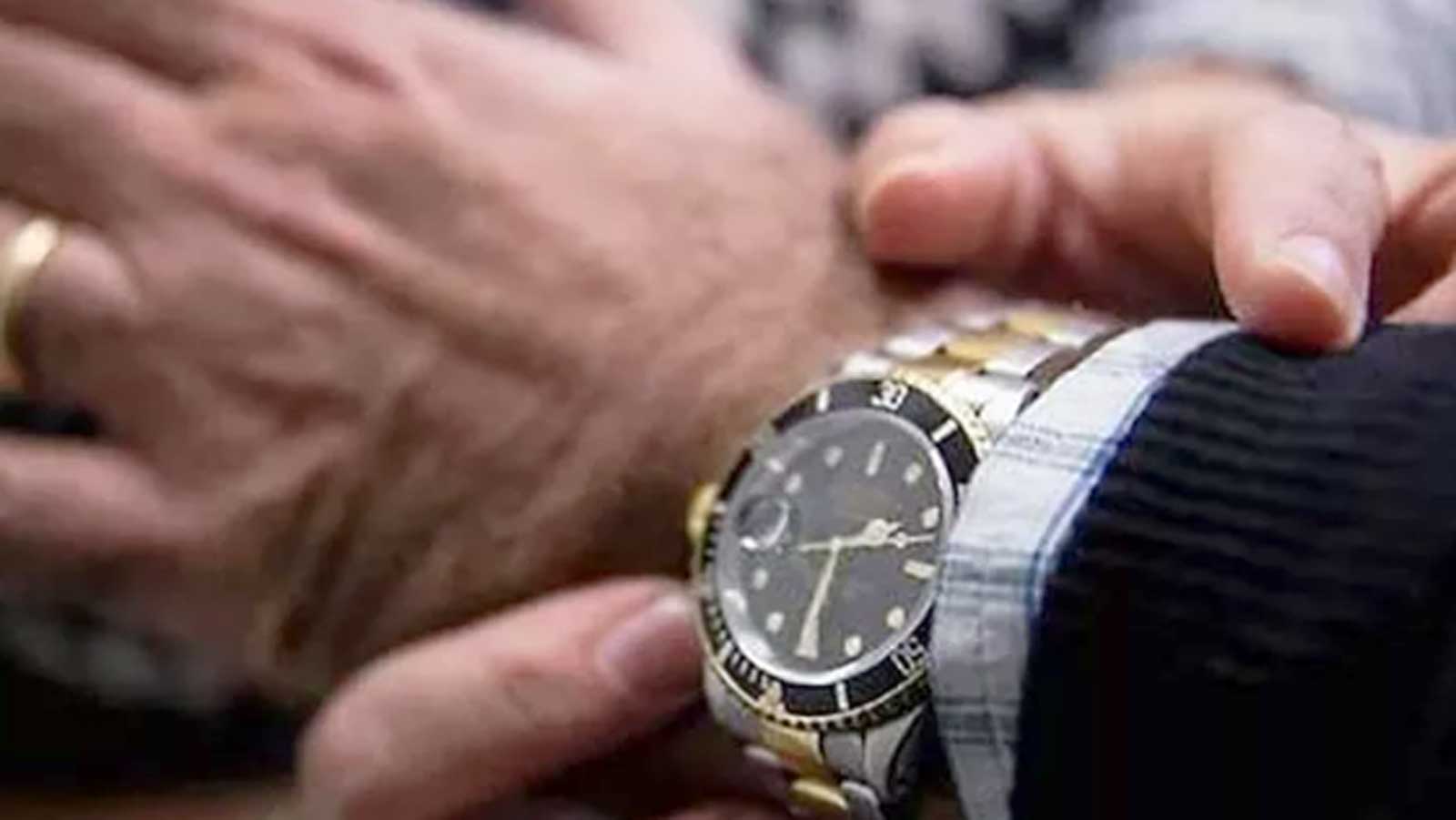 Un classico orologio Rolex, foto d'archivio