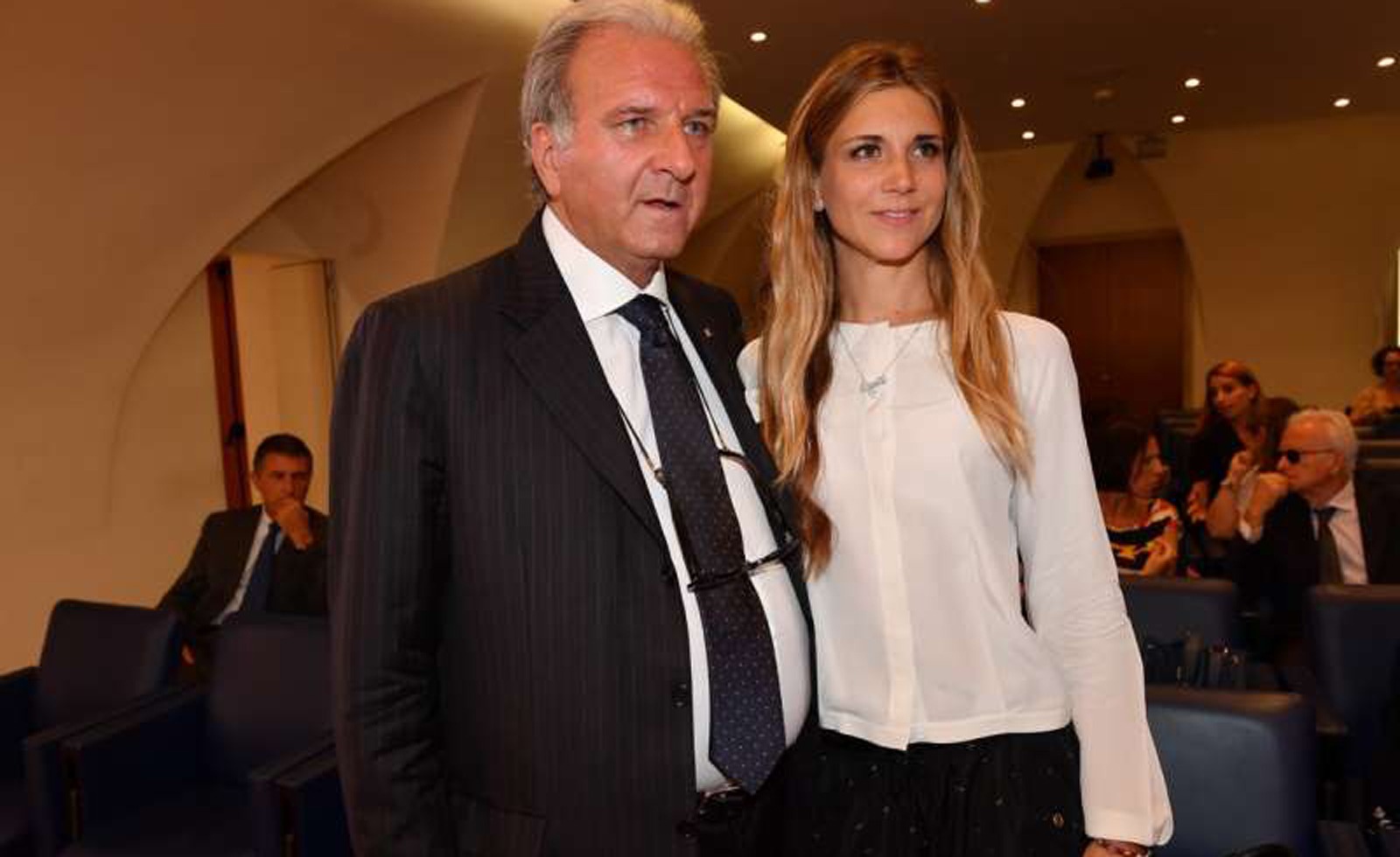 Giuseppe Consolo con la figlia Nicoletta Romanoff