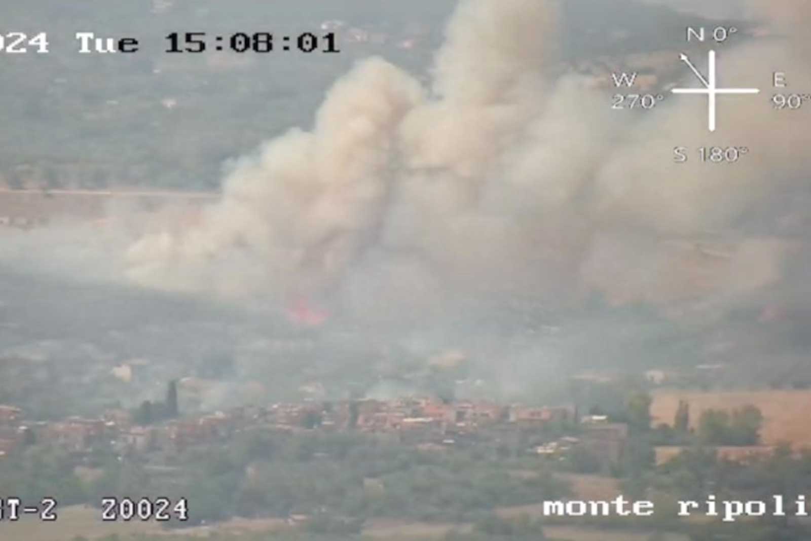 Guidonia, lo spaventoso incendio