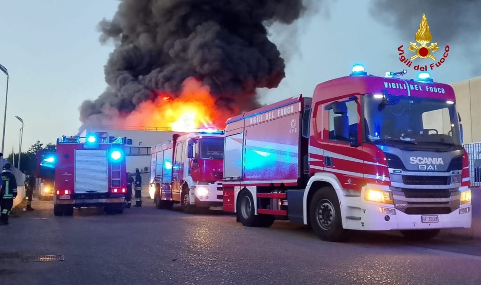 Incendio Farla a Latina