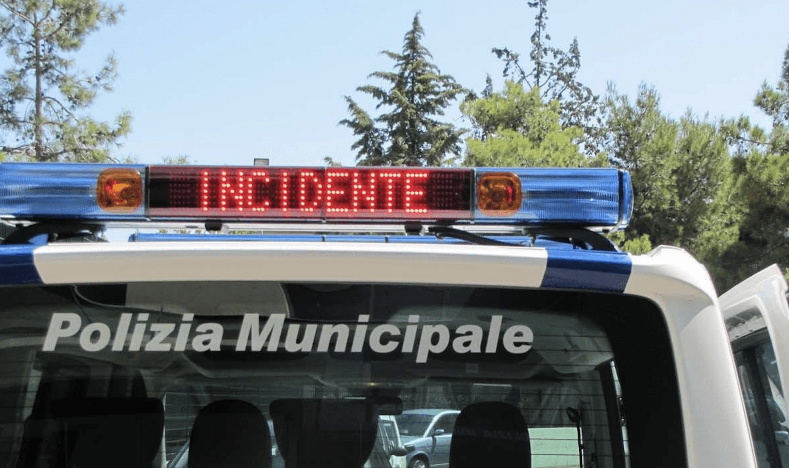 polizia locale incidente