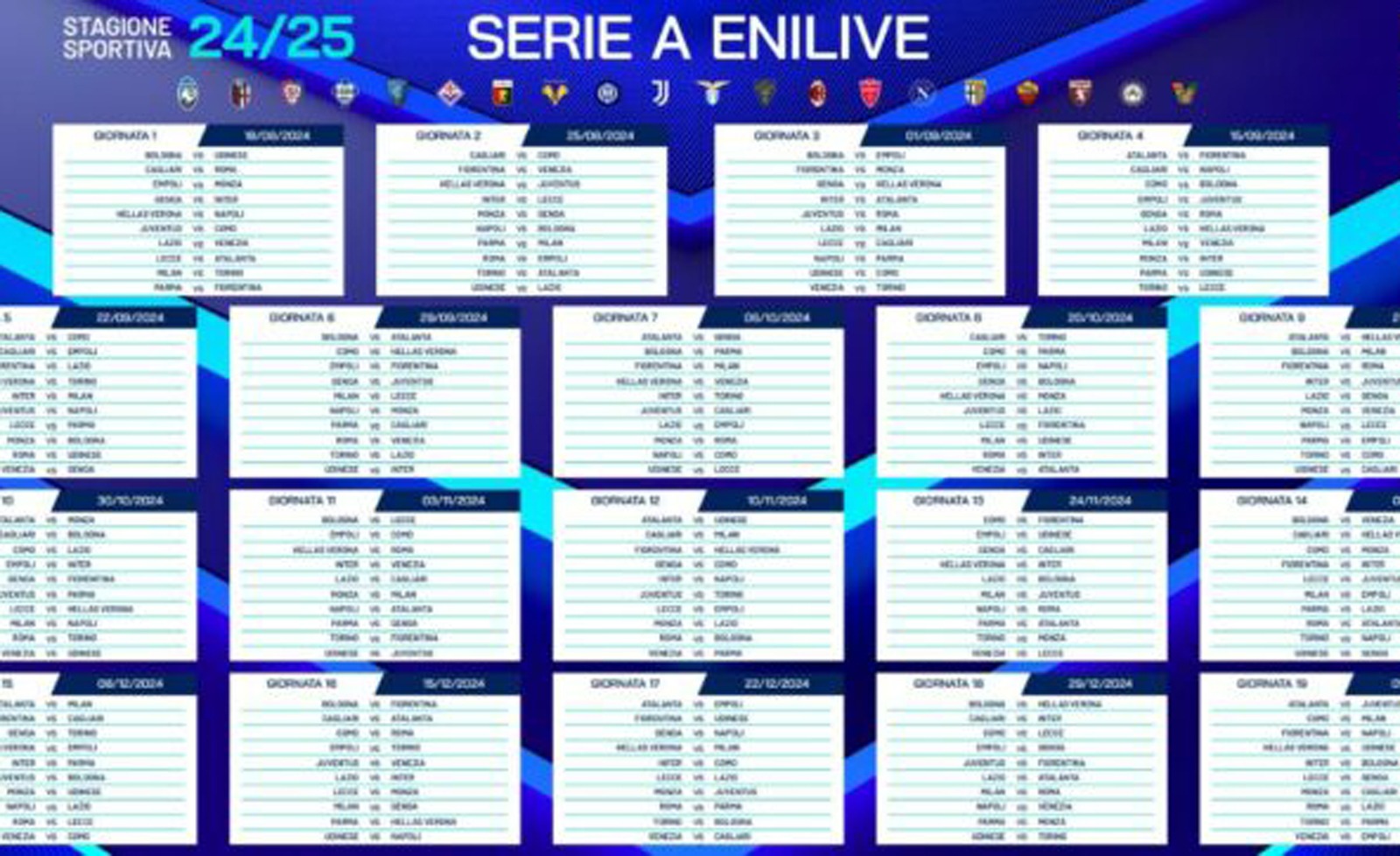 Il sorteggio dei Calendari di Serie A