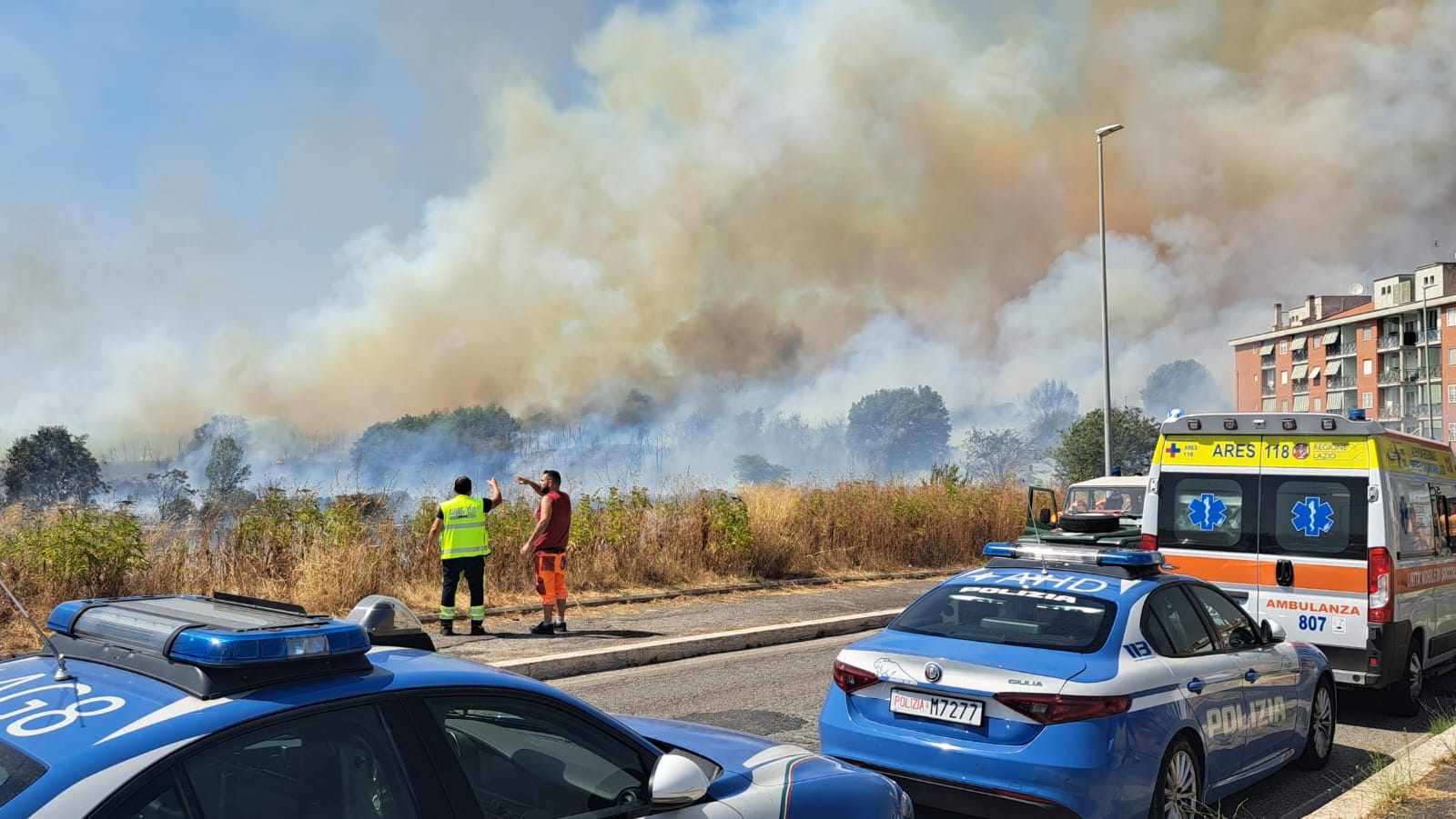 Incendio Settecamini