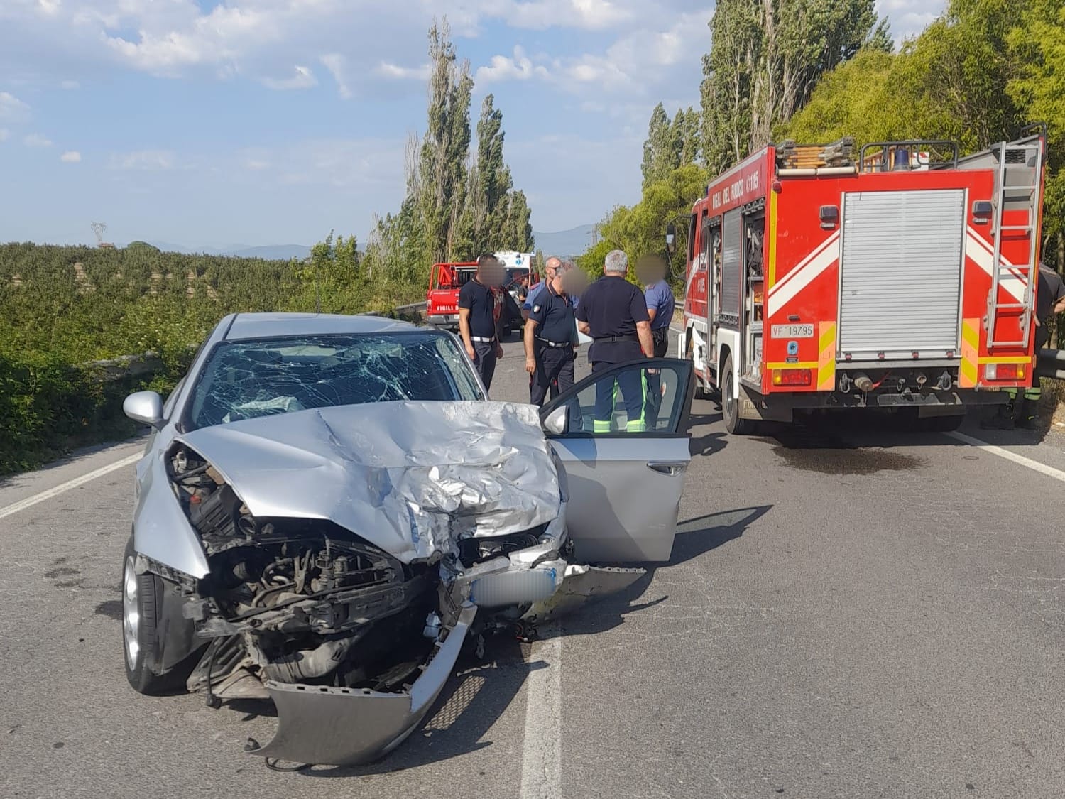 L'incidente a Civita Castellana.