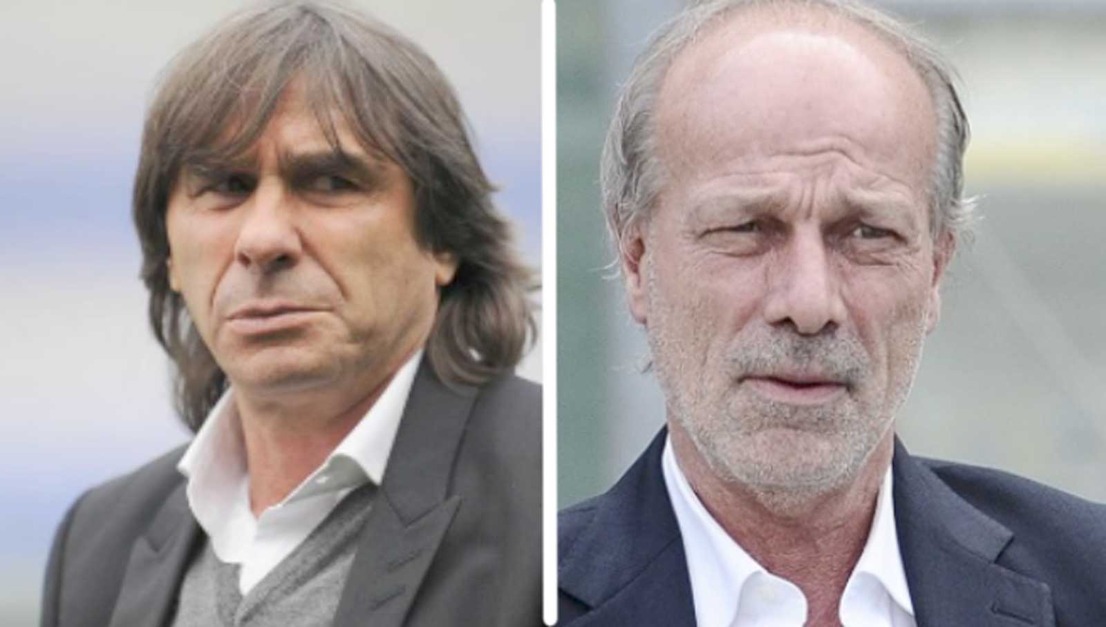 Roma, a sinistra Bruno Conti, a destra l'ex DG della as Roma, Walter Sabatini