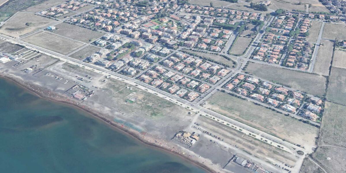 Marina di Cerveteri, dove insiste il depuratore in carico al Comune e non ancora passato ad Acea