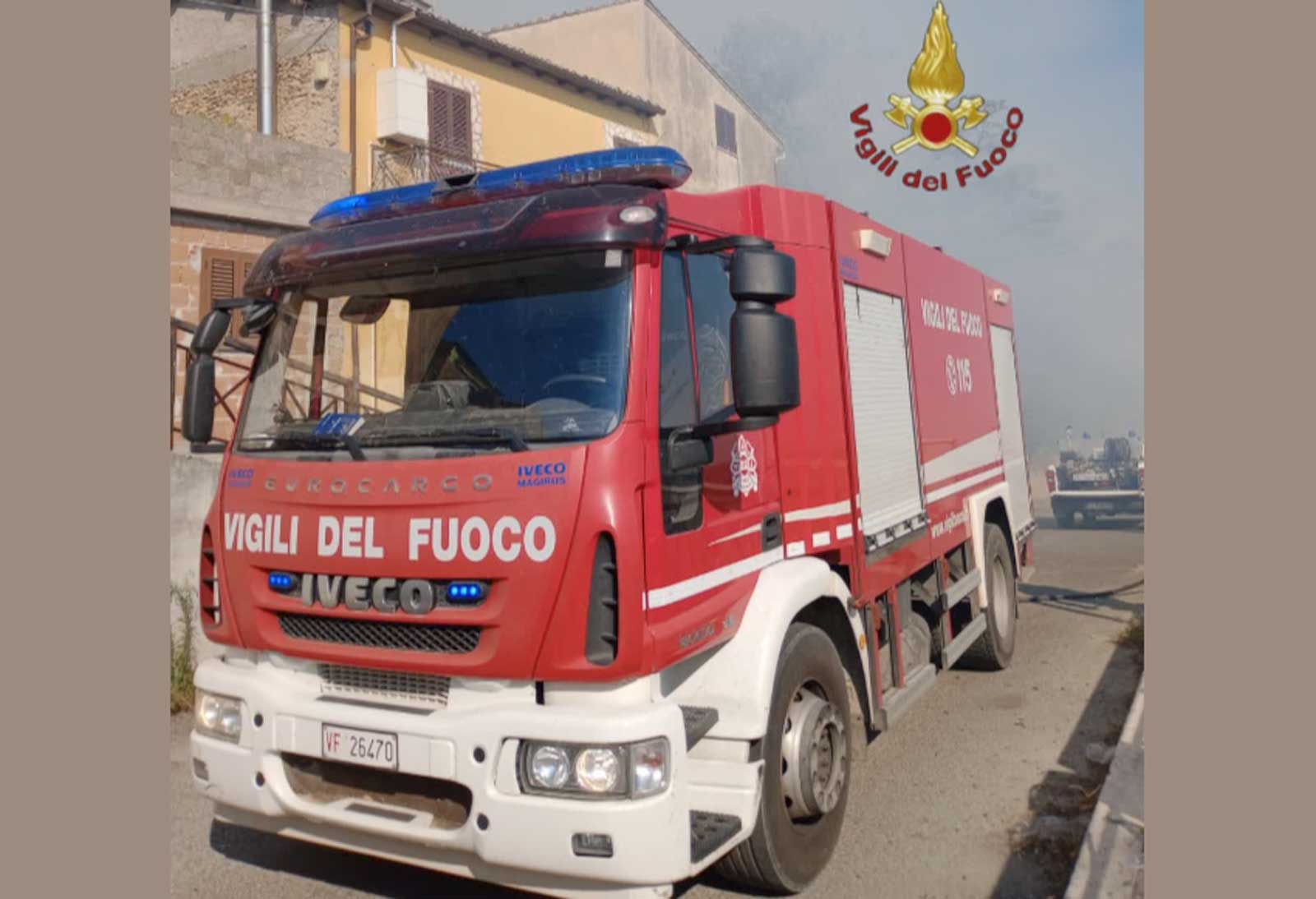 Vigili del Fuoco a Torrita Tiberina