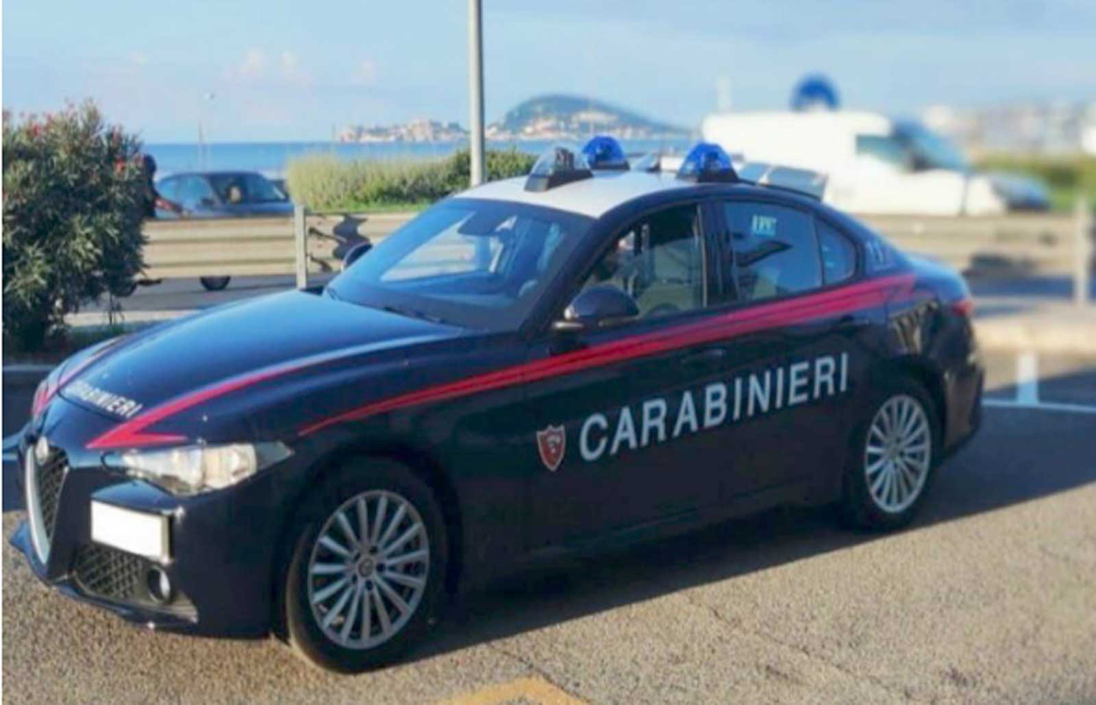 I Carabinieri sul posto, a Scauri