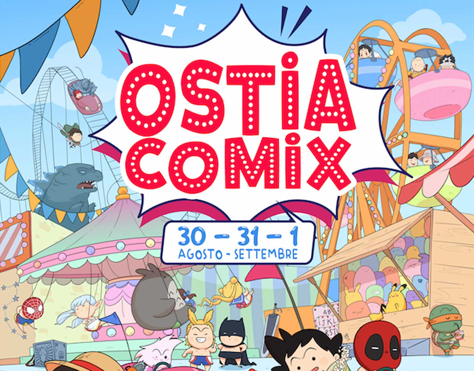 La locandina di Ostia Comix 2024