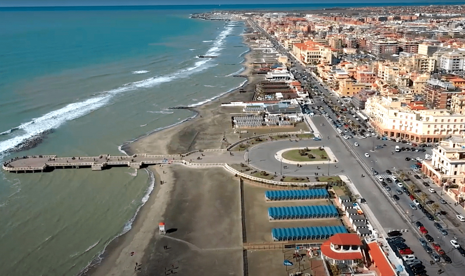 Ostia dall'alto