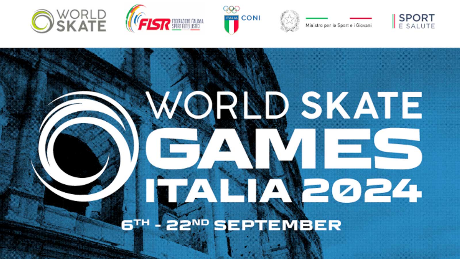 La locandina dei World Skate Games 2024 di Roma e Ostia