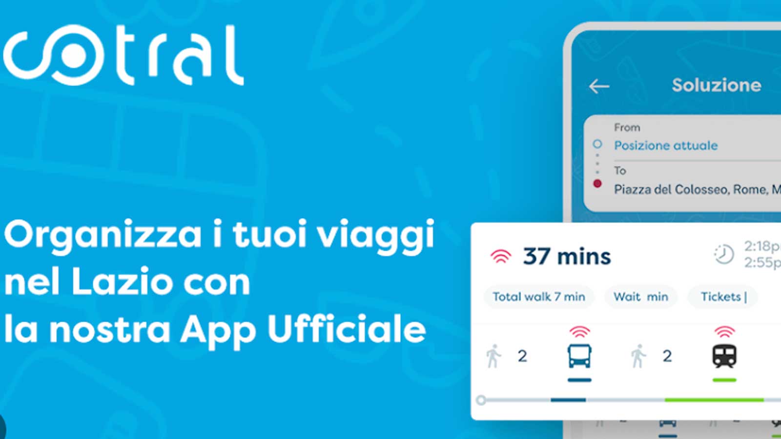 La App di Cotral già in suo per i bus arriverà anche sui treni della Roma Lido e della Roma-Viterbo