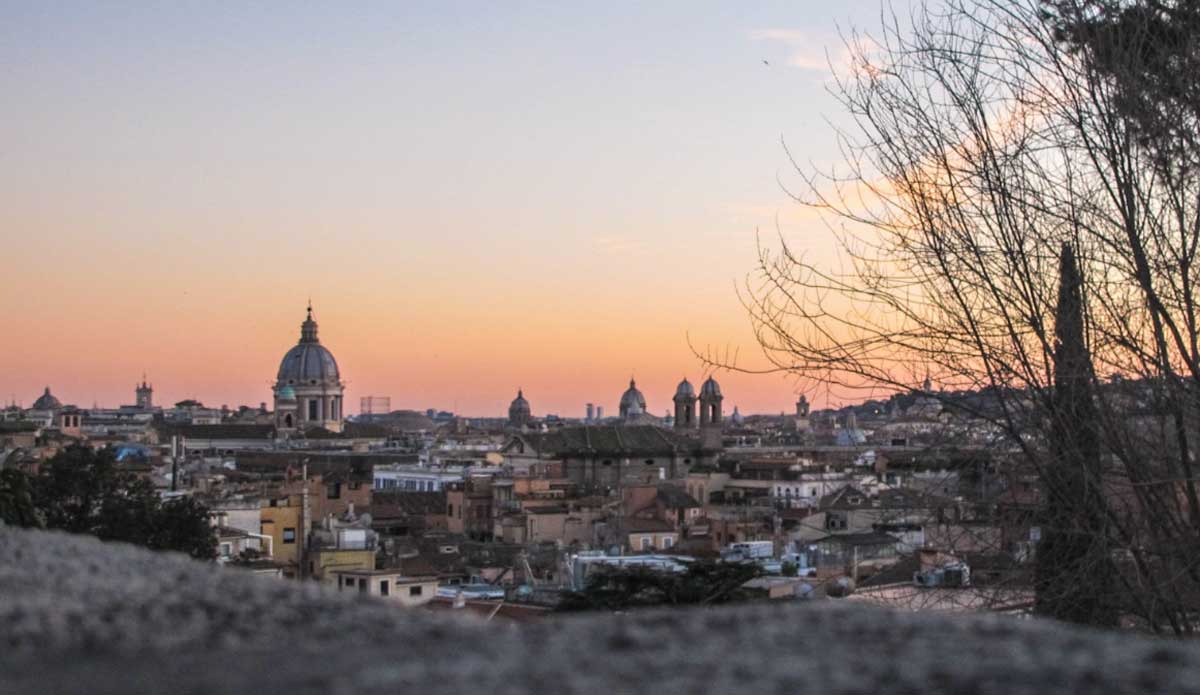 Roma, panorama dal Pincio