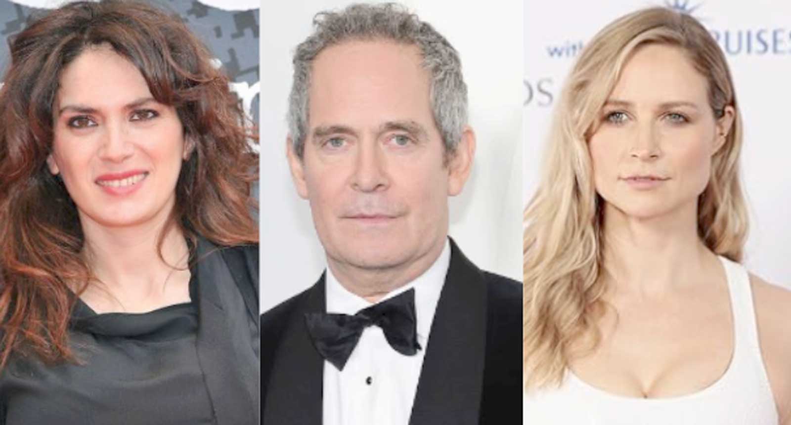 Da sinistra, Maya Sansa, Tom Hollander e Niamh Algar