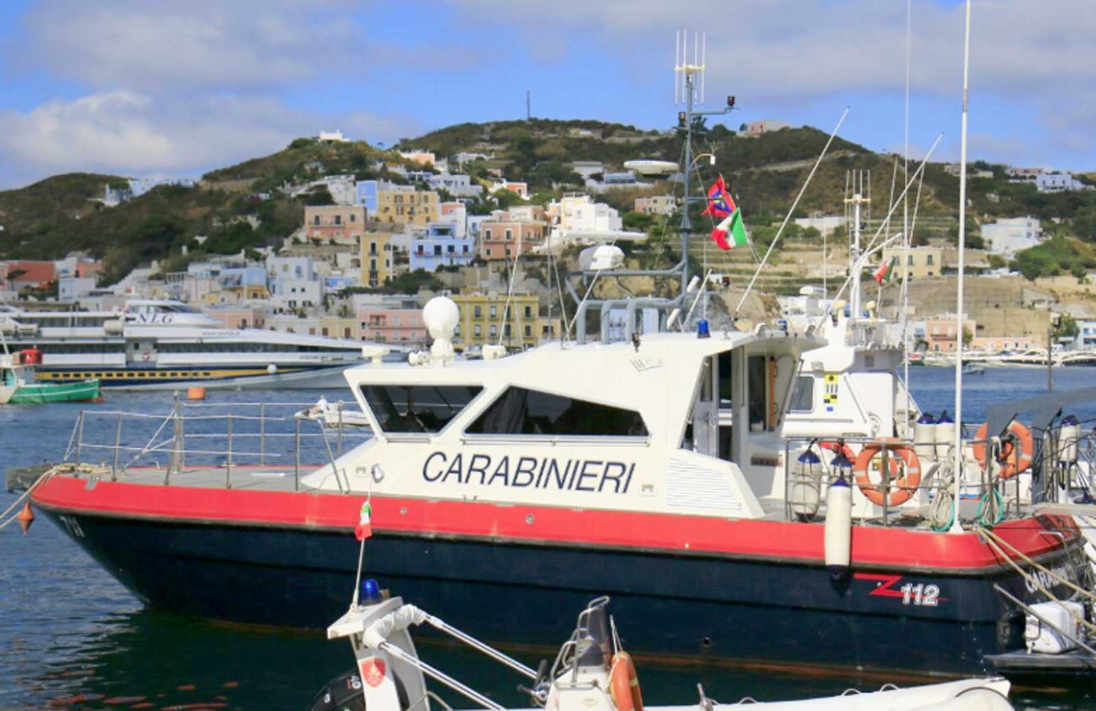 L'isola di Ponza dove ha avuto luogo lo stupro