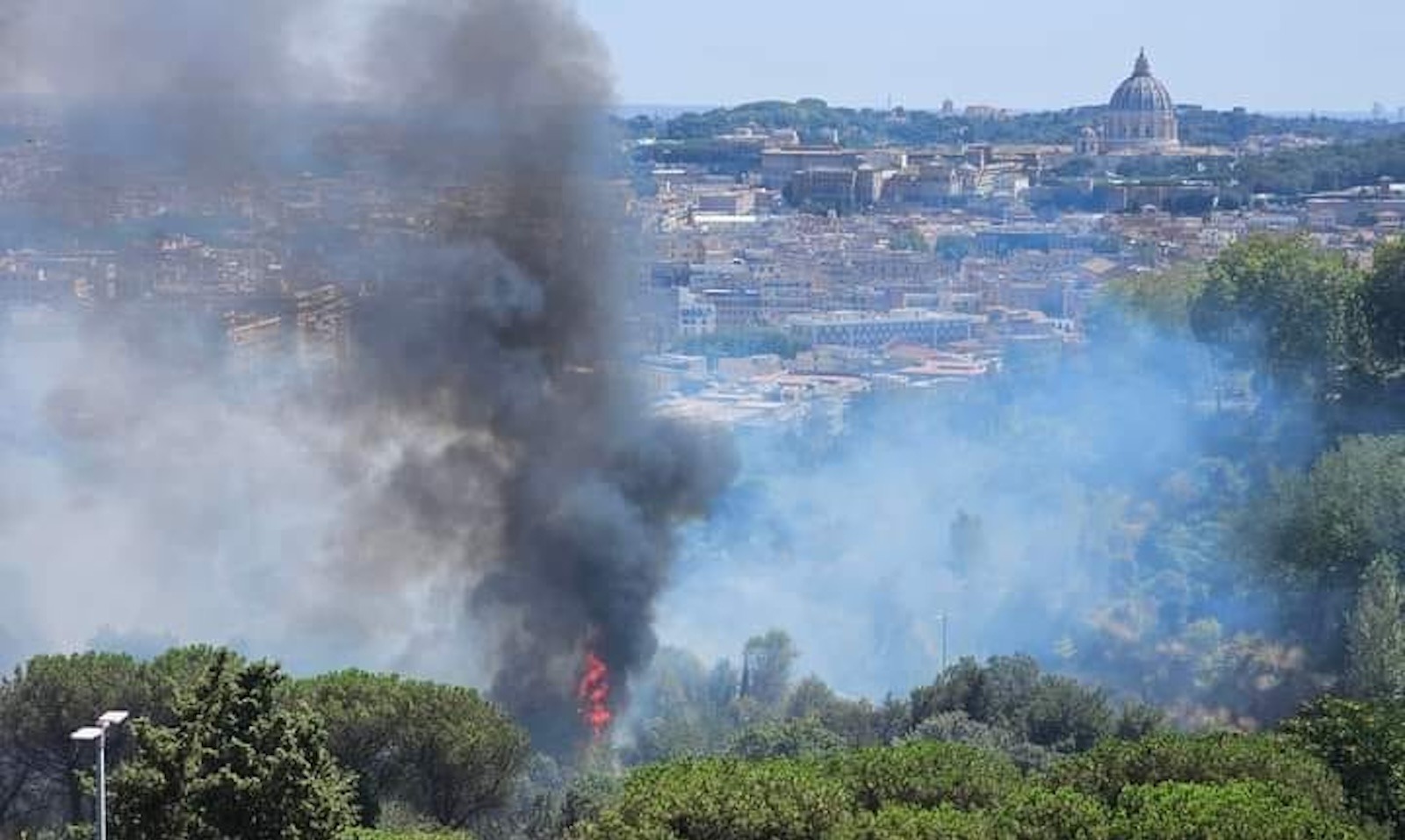 incendio Monte Mario