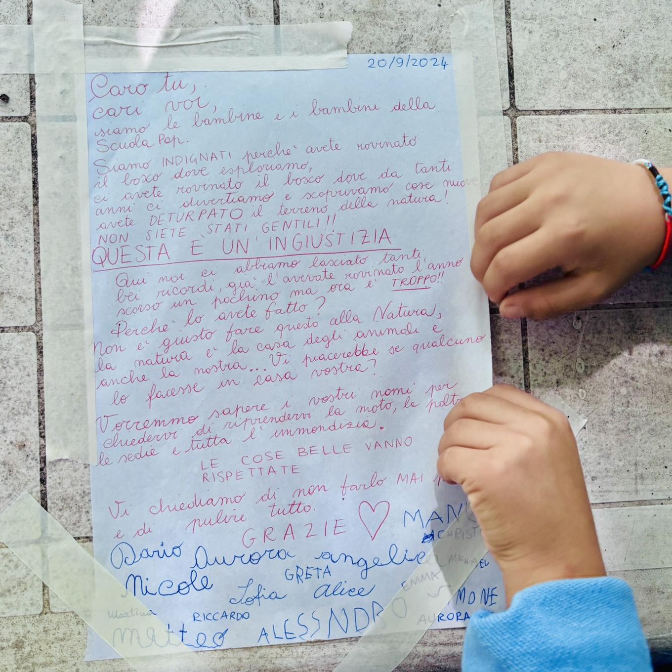 Lettera dei bambini