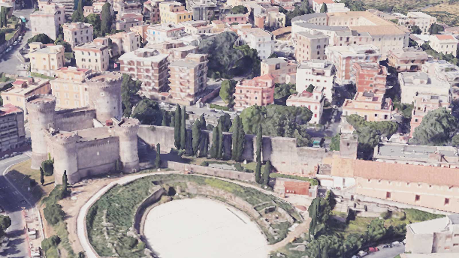 Tivoli, vista del centro storico, foto Google Heart