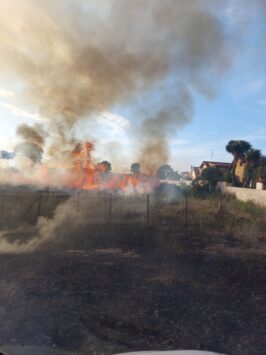 Incendio via nuoro