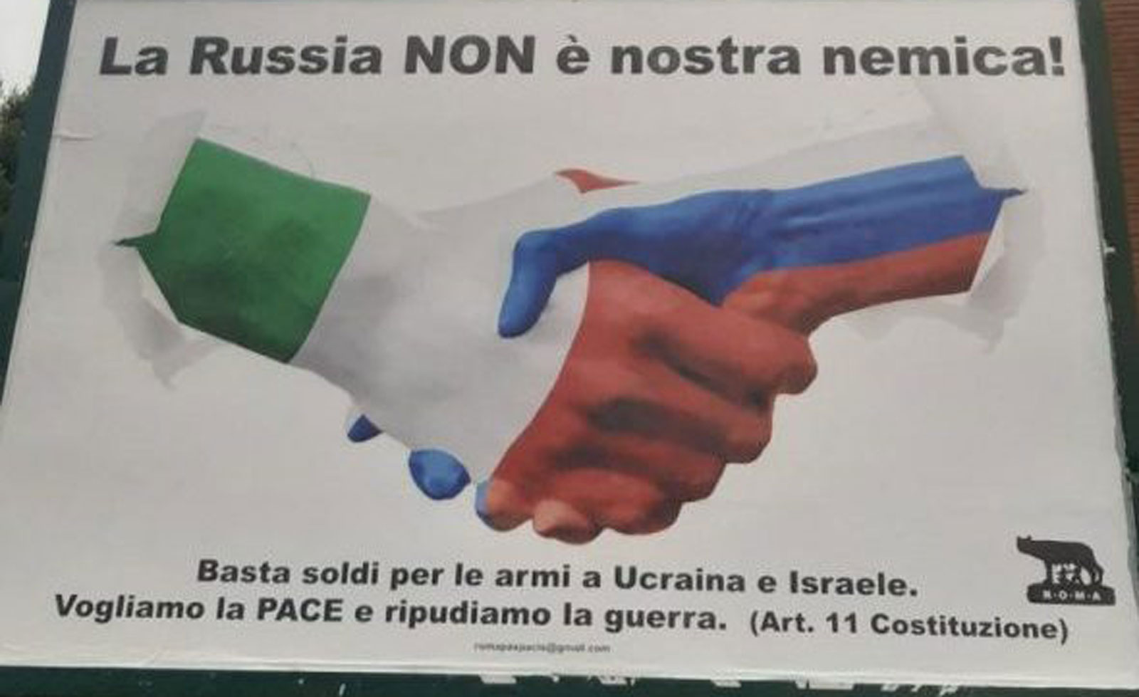 I cartelloni pro Russia