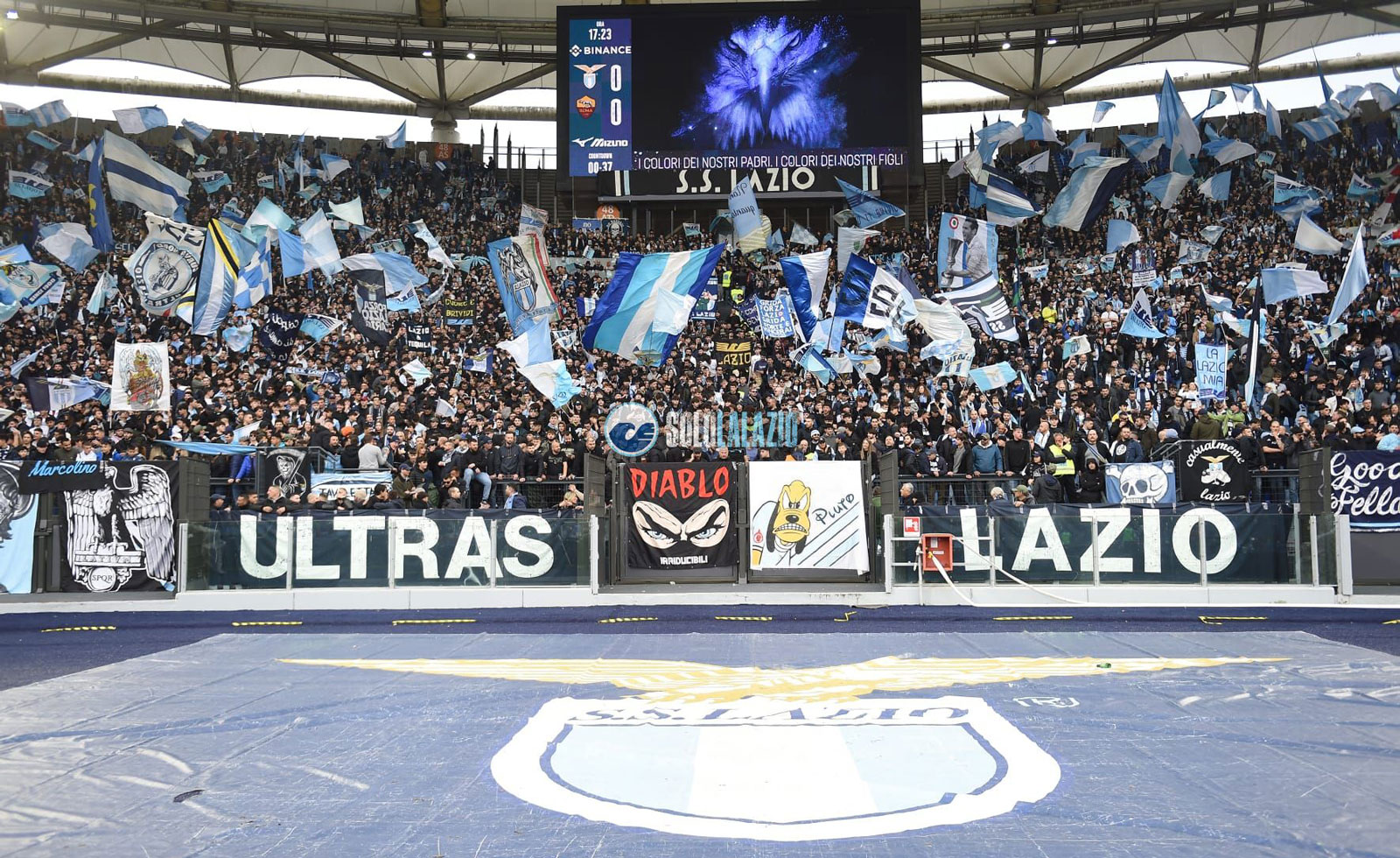 Curva nord Lazio