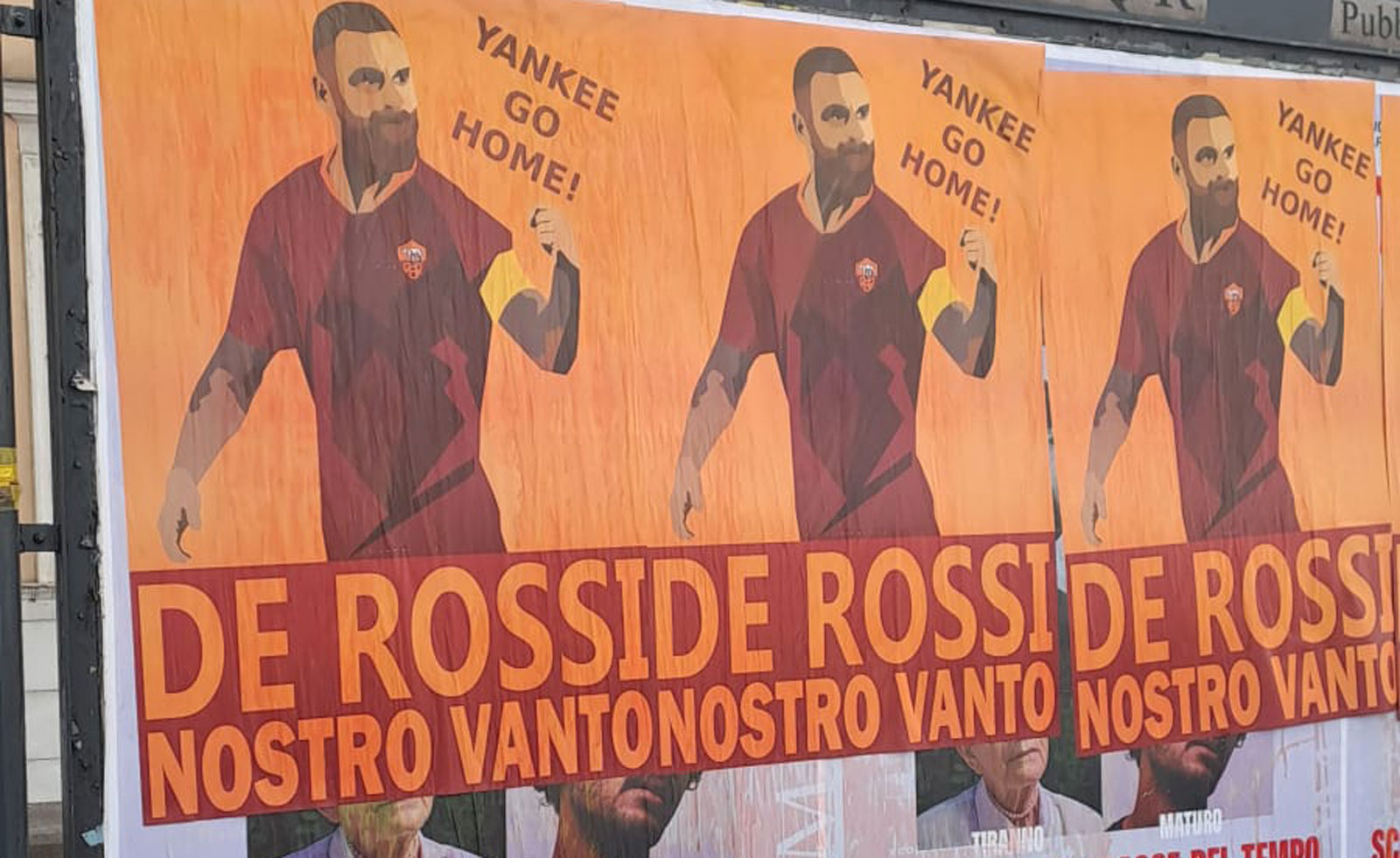 I manifesti per De Rossi