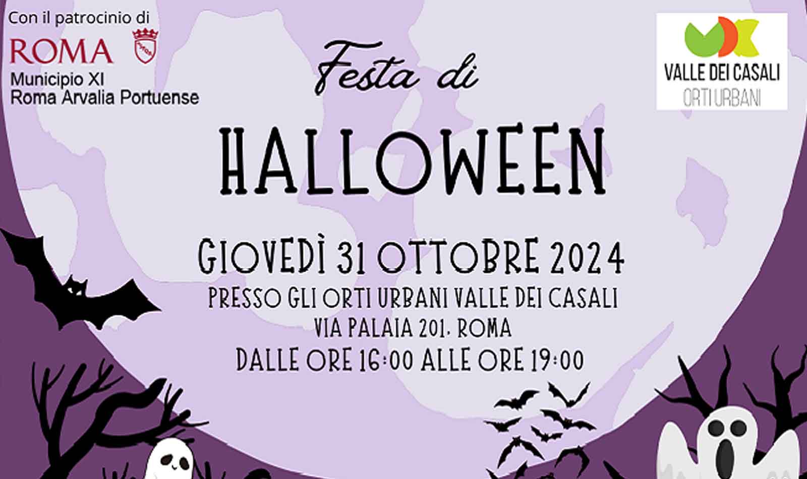 Halloween Roma Orti Urbani Valle dei Casali