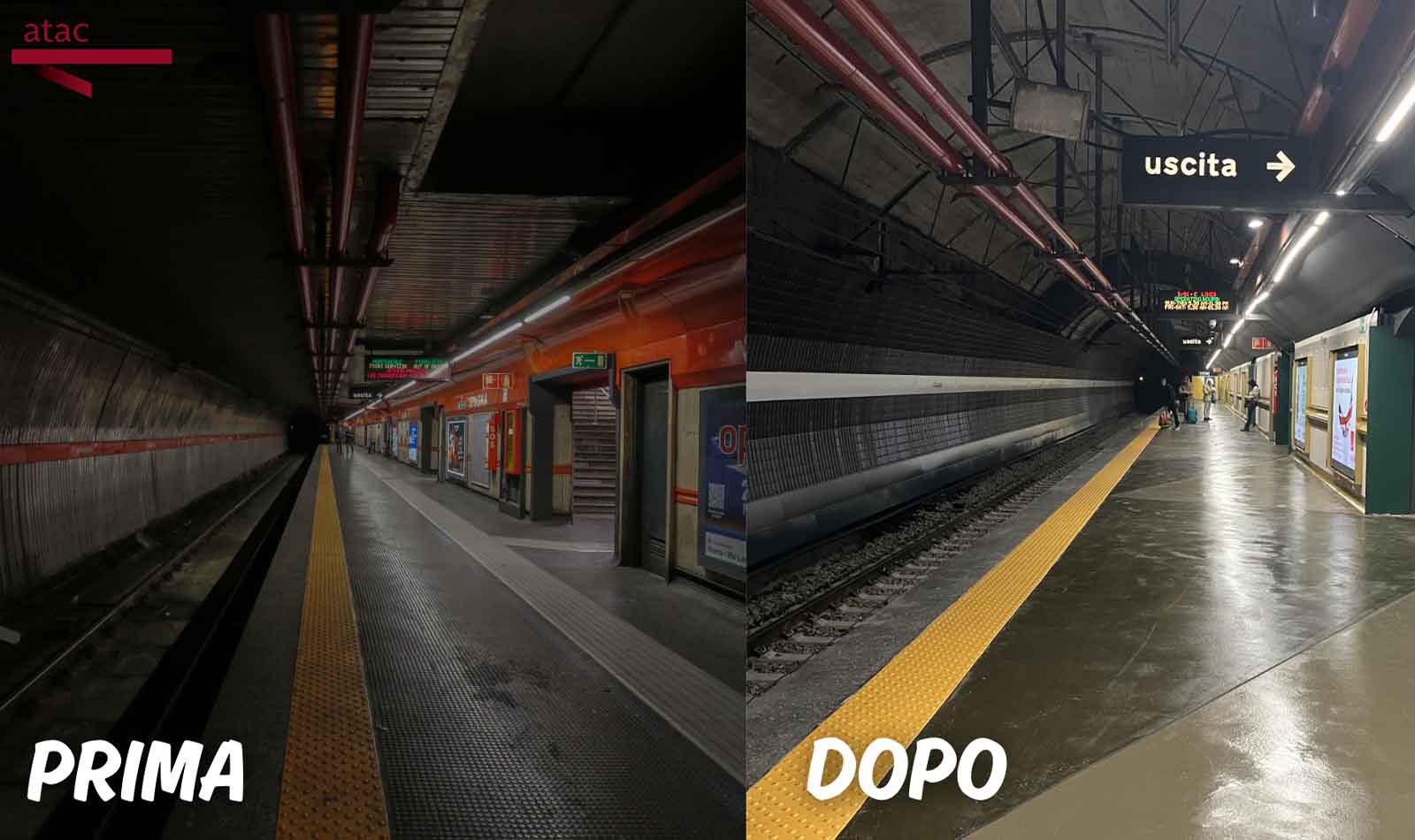 Lavori metro A Spagna