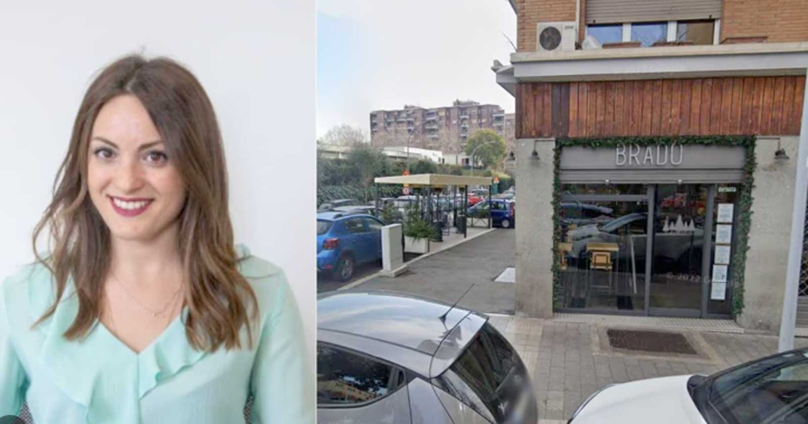 A sinistra, Martina Scialdone, a destra il luogo in cui è stata uccisa l'avvocata