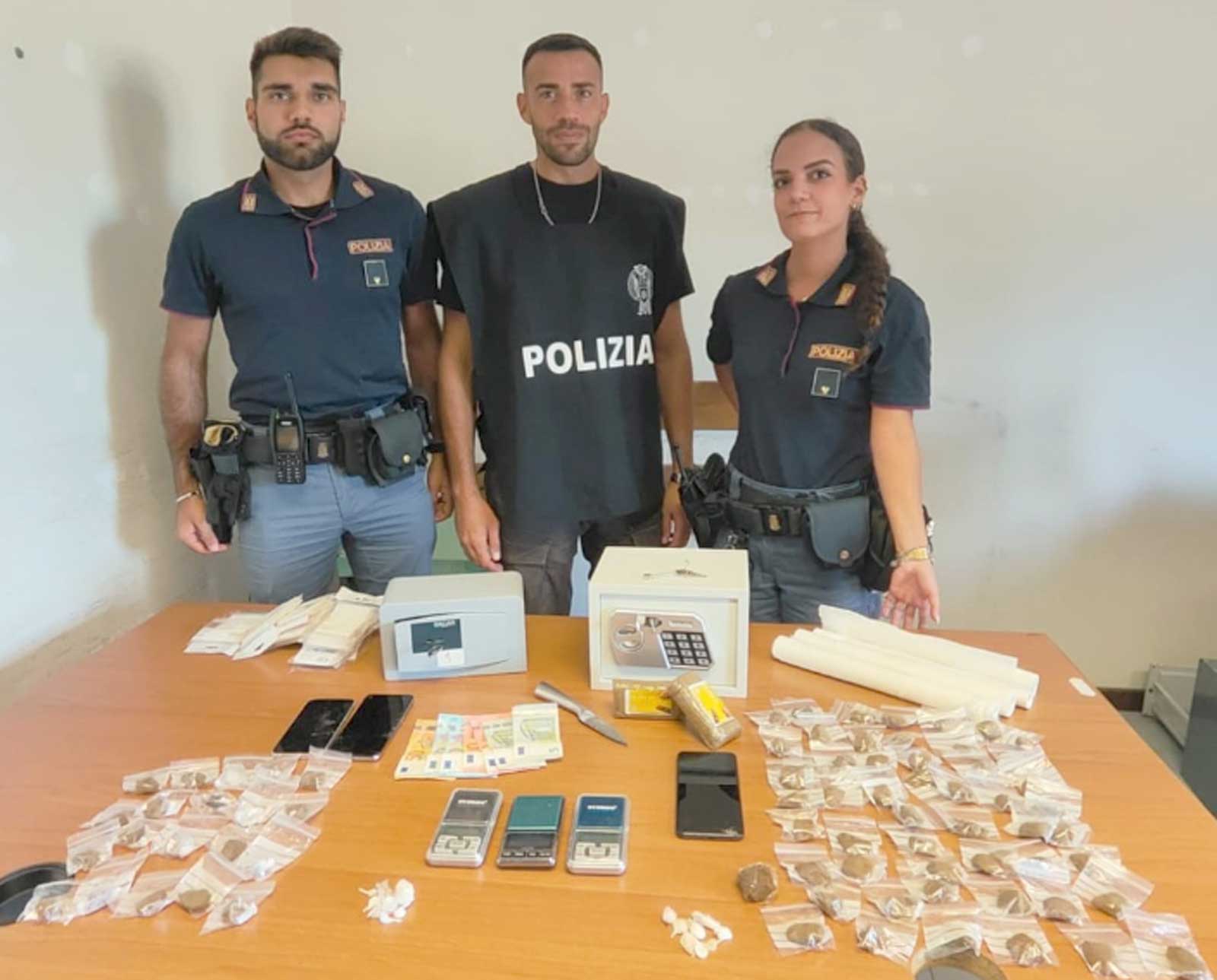 Polizia in azione a Roma, zona Serpentara