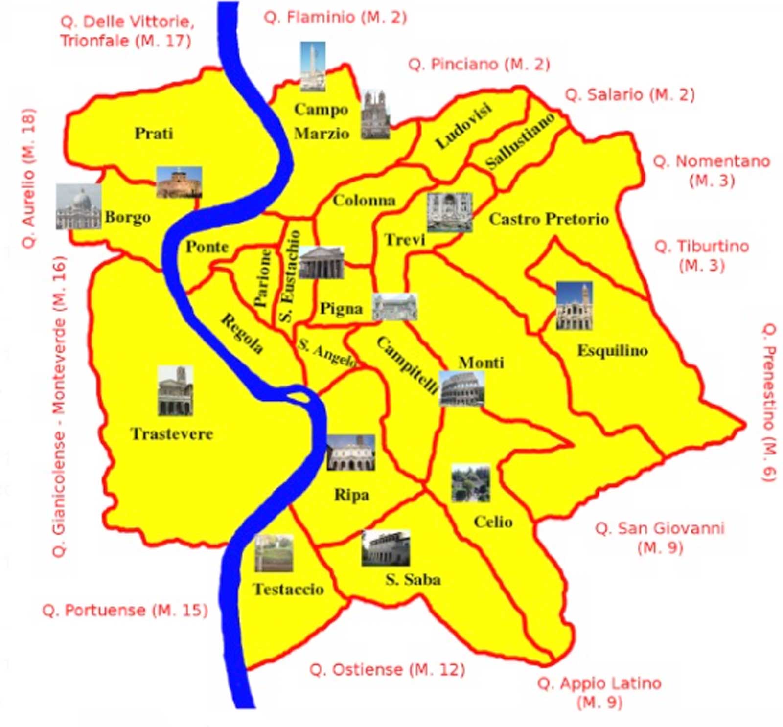 L'area di Roma centro protetta dall'Unesco ed anche dalla deliberazione del Campidoglio, ma solo per tre anni, foto Wikipedia