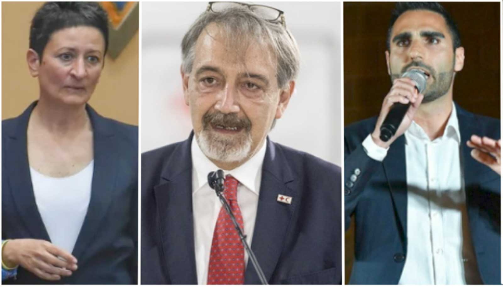 Da sinistra, Marta Bonafoni Pd, il Governatore Rocca, FdI, e Adriano Zuccalà (M5S)