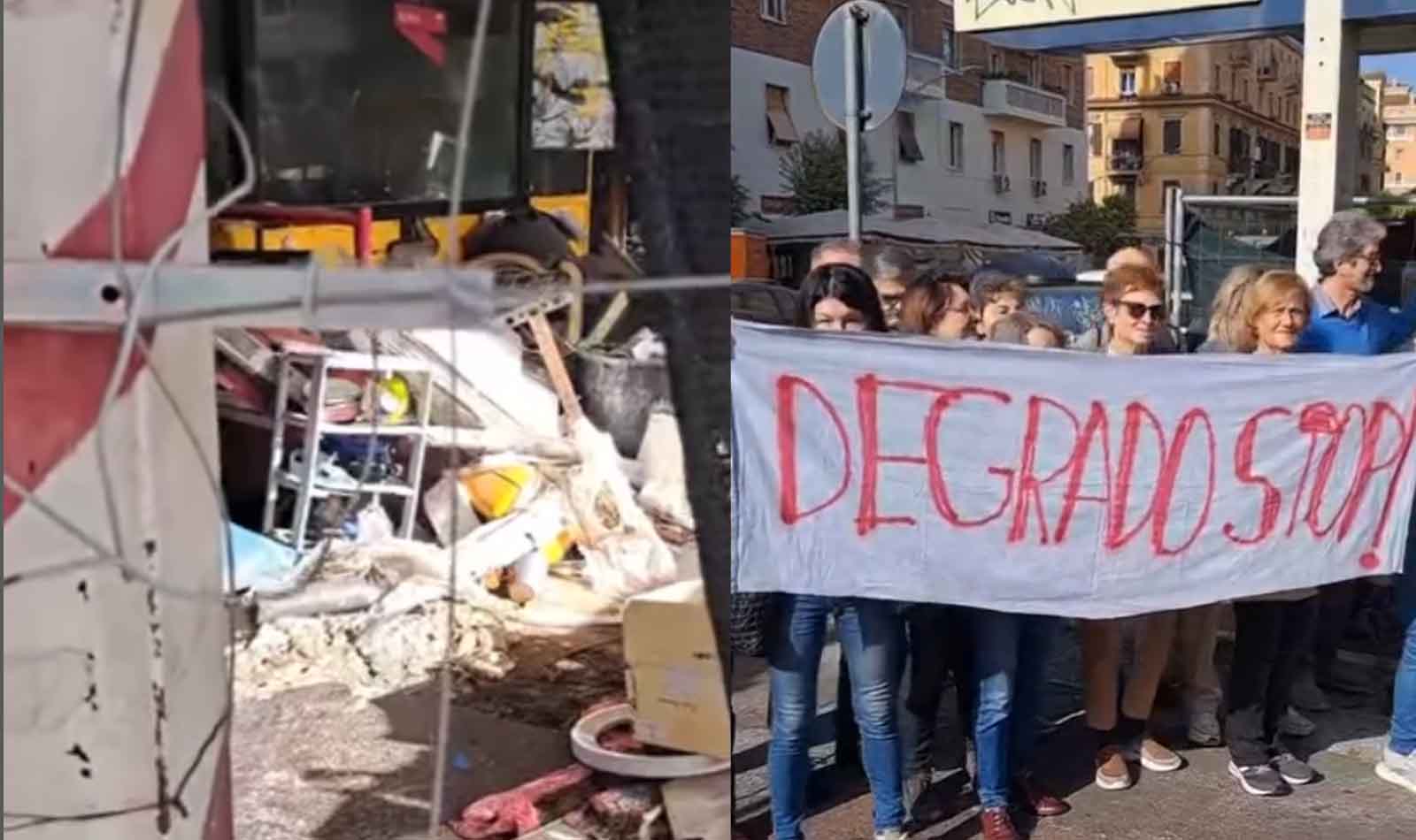 Roma manifestazione contro degrado San Giovanni